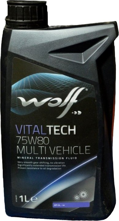 

Трансмиссионное масло Wolf VitalTech 75W-80 Multi Vehicle 1л