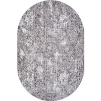 Ковер для жилой комнаты Merinos Silver F390-OVAL-GRAY (1.8x3.5)