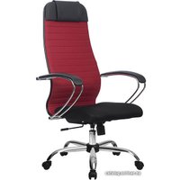 Офисное кресло Metta SU-1-BK Комплект 23, Ch ов/сечен (пластиковые ролики, красный)