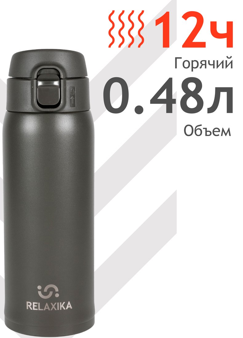 

Термокружка Relaxika 701 480мл (хаки)