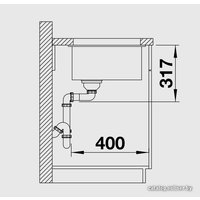 Кухонная мойка Blanco Etagon 500-U Silgranit (антрацит) [522227]