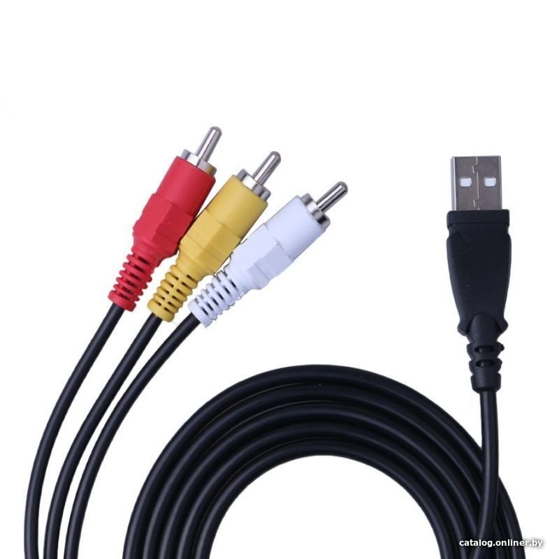 Кабель USBTOP USB2.0 – 3 RCA 1.5 м