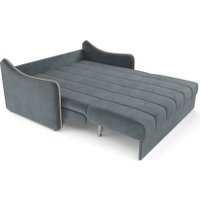 Диван Мебель-АРС аккордеон Давос НПБ 155x200 см M2-114 5-42 (велюр серо-синий HB-178/26)