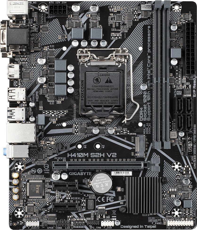 

Материнская плата Gigabyte H410M S2H V2 (rev. 1.7)