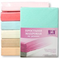 Простыня Альвитек Махровая на резинке 200x200x20 ПМР-МЕ-200 (ментол)