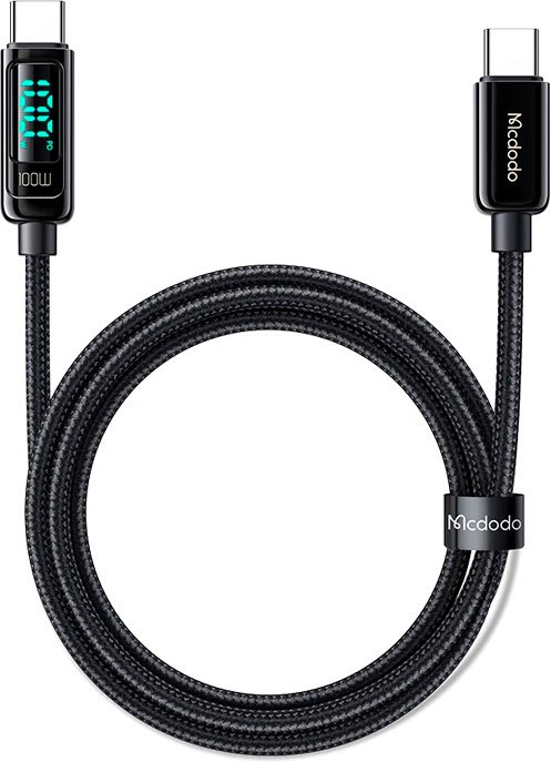 

Кабель McDodo CA-8820 USB Type-C - USB Type-C (1.2 м, черный)