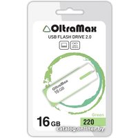 USB Flash OltraMax 220 16GB (зеленый) [OM-16GB-220-Green]