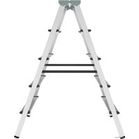 Лестница-стремянка Новая высота NV 112 алюминиевая двухсторонняя 2x5 ступеней