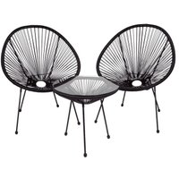 Набор садовой мебели King Style Frias (черный)