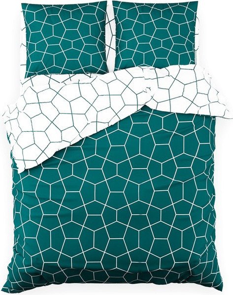 

2-спальный комплект постельного белья Этель Emerald hexagon 10706949