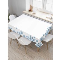 Скатерть JoyArty Большие снежинки tc_8279459 (120x145) в Гродно