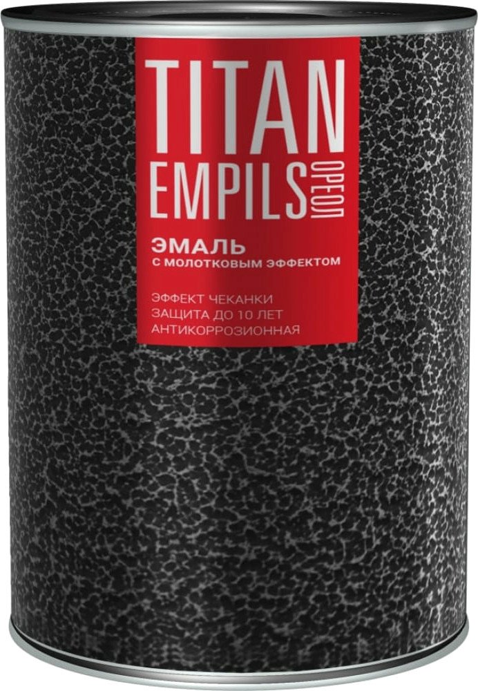 

Эмаль Titan Empils Ореол Алкидно-стирольная с молотковым эффектом 4605365083413 0.8 кг (золотистый)