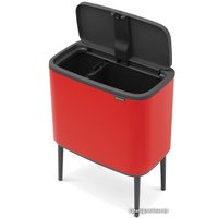 Система сортировки мусора Brabantia Bo Touch Bin 11+23 л (пламенный-красный)