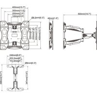 Кронштейн Multibrackets M VESA Flexarm Full Motion Single