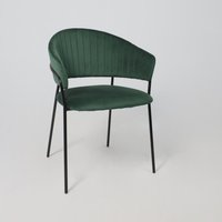 Стул с подлокотниками Алвест AV 433 (изумрудный бархат H-30/черный)