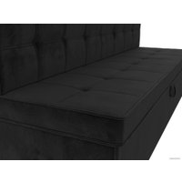 Диван Лига диванов Техас 340 (велюр черный)