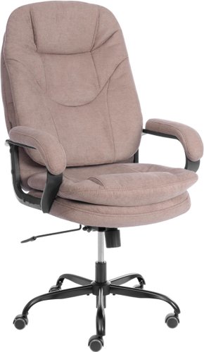 Офисное кресло TetChair Comfort Lux (22) metalBL (ткань, светло-коричневый, KUB 03)