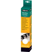 Пластиковая пружина для переплета Fellowes 6 мм., 25 шт., шаг 14.28 (белый) FS-53300
