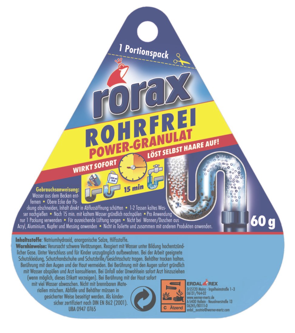 

Средство для труб rorax 60 г 3601034351
