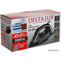 Утюг Delta LUX DE-3001 (черный/бронзовый)