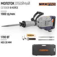Отбойный молоток MAX-PRO MPDH1700/14H (кейс)