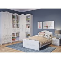 Кровать ДСВ МС Ki-Ki КРД 900.1 (белый)