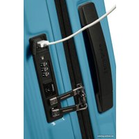 Чемодан-спиннер Samsonite Nuon Metallic Ocean Blue 55 см