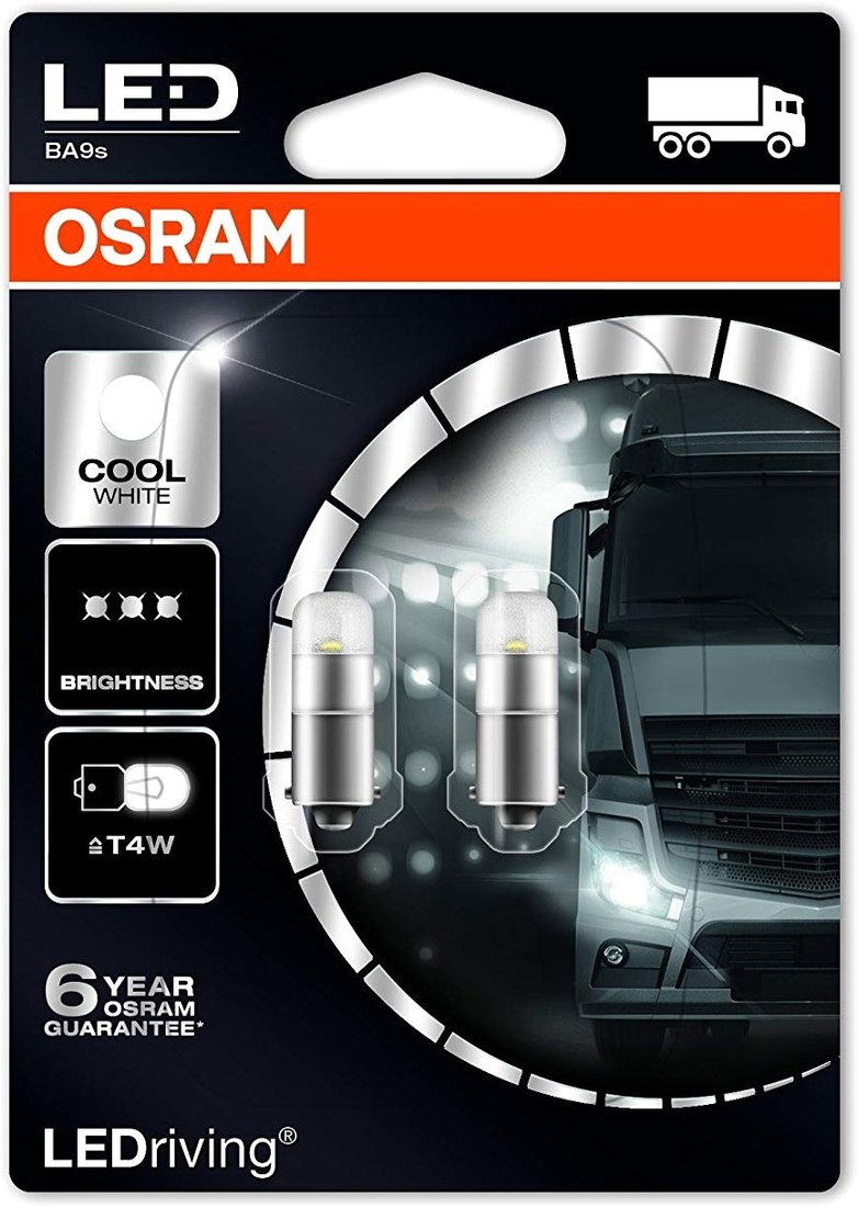 

Светодиодная лампа Osram BA9s 3924CW-02B 2шт