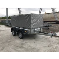 Двухосный прицеп AvtoS A25M2B (2500x1300x300, R16, ресс. AL-KO, тент 1200мм)