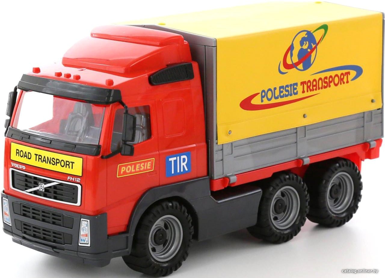 Грузовик Полесье Volvo автомобиль бортовой тентовый 8763