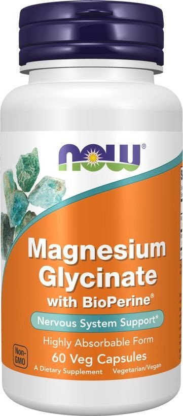 БАД Now Foods Magnesium Glycinate with BioPerine (180 капсул)