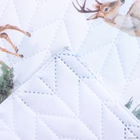 Покрывало Этель Forest Miracle 9803158 (180x210, белый/зеленый)