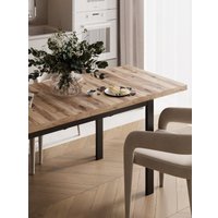 Кухонный стол Senira Велес 120x75 (береза сандал/опора черный)