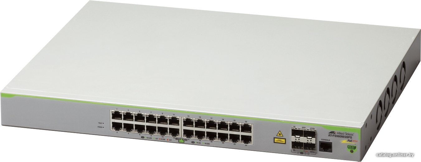 Управляемый коммутатор 3-го уровня Allied Telesis AT-FS980M/28PS