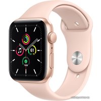 Умные часы Apple Watch SE 44 мм (алюминий золотистый/розовый песок)