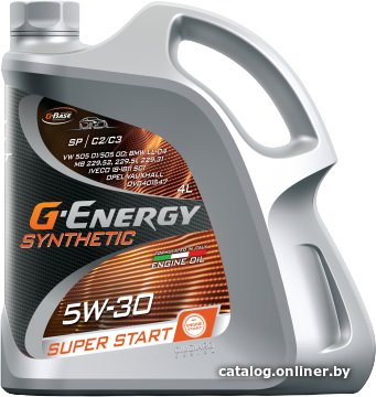 Моторное масло G-Energy Synthetic Super Start SP C2/C3 5W-30 4л