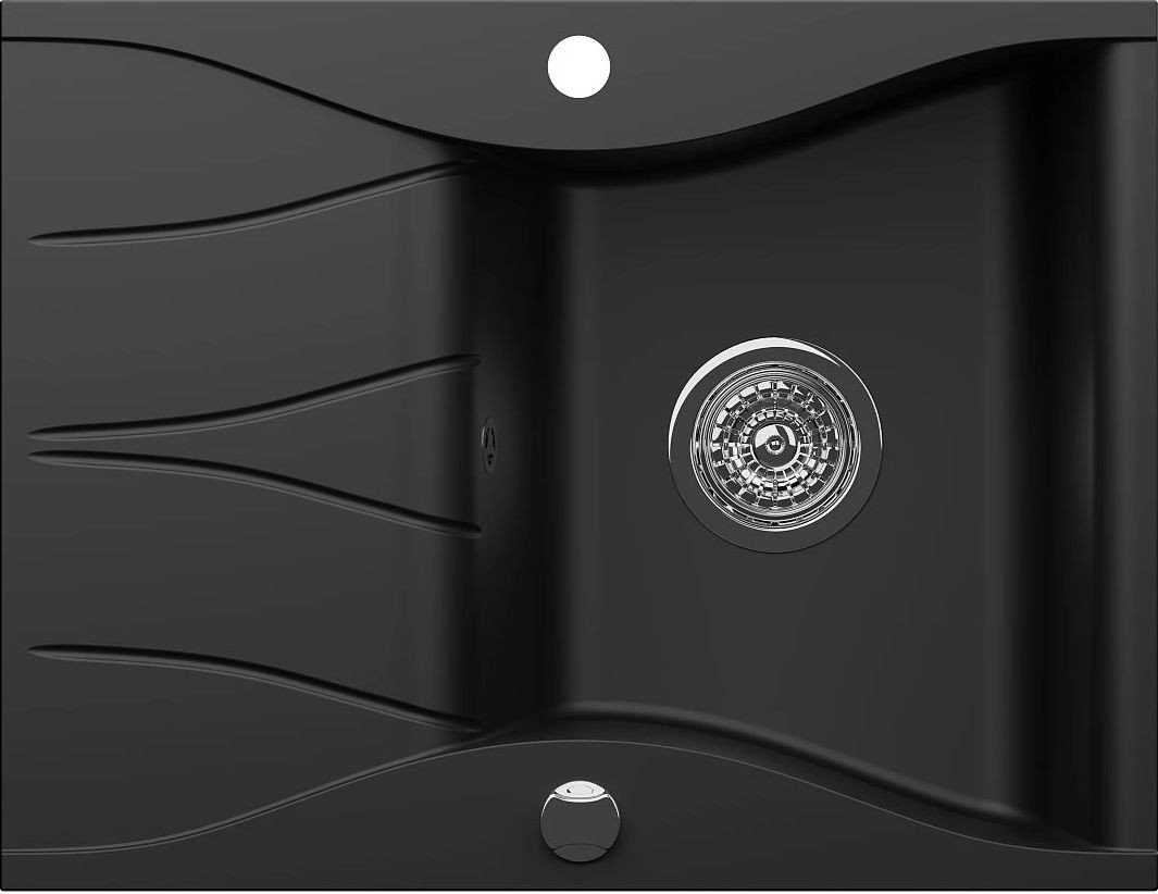 Кухонная мойка Kernau KGS O 4565 1B1D Deep Black