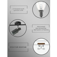 Припотолочная люстра Aitin Pro НПБ 02-3x60-102 52163/3A (черный/хром)