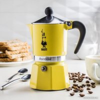 Гейзерная кофеварка Bialetti Rainbow (3 порции, желтый)