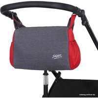 Универсальная коляска Siger Alba (2 в 1, серый/красный)