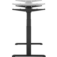 Стол для работы стоя ErgoSmart Wooden Ergo Desk Prime 1300х750х27 мм (прямой край, дуб мореный/черный) в Могилеве