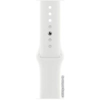 Умные часы Apple Watch Series 8 45 мм (алюминиевый корпус, звездный свет/белый, спортивный силиконовый ремешок M/L)