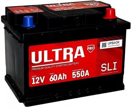 

Автомобильный аккумулятор Ultra PRO R+ низкий (60 А·ч)