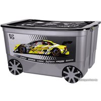 Ящик для хранения Эльфпласт KidsBox EP449 (темно-серый/черный)