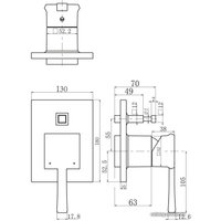 Смеситель BelBagno Mille MIL-BASM-CRM