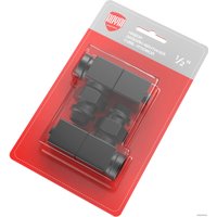 Вентильный кран Royal Thermo Cube угловой 1/2" RTE 56.0009 (черный)