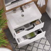  Volna Тумба с умывальником Lotty 80.2Y Миранда + Миранда 80 (напольная)