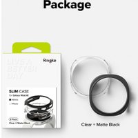 Чехол Ringke Slim для Galaxy Watch 8 40mm Clear(1шт) + Matte Black(1шт) в Витебске