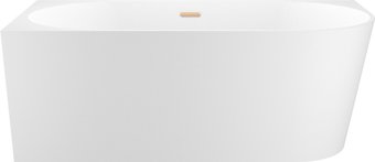 Ванна Wellsee Excellence Pro 180x80 28760804R (пристенная ванна (левая) белый глянец, экран, ножки, сифон-автомат золото)