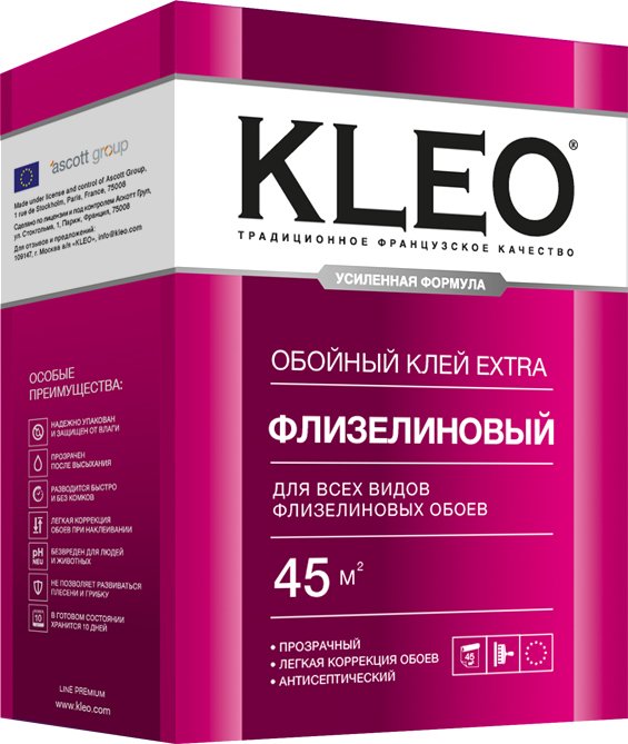 

Клей для обоев Kleo Extra 45 Флизелиновый (320 г)